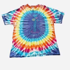 Vintage A Day In The Garden Music Festival 90s Tie Dye T XL